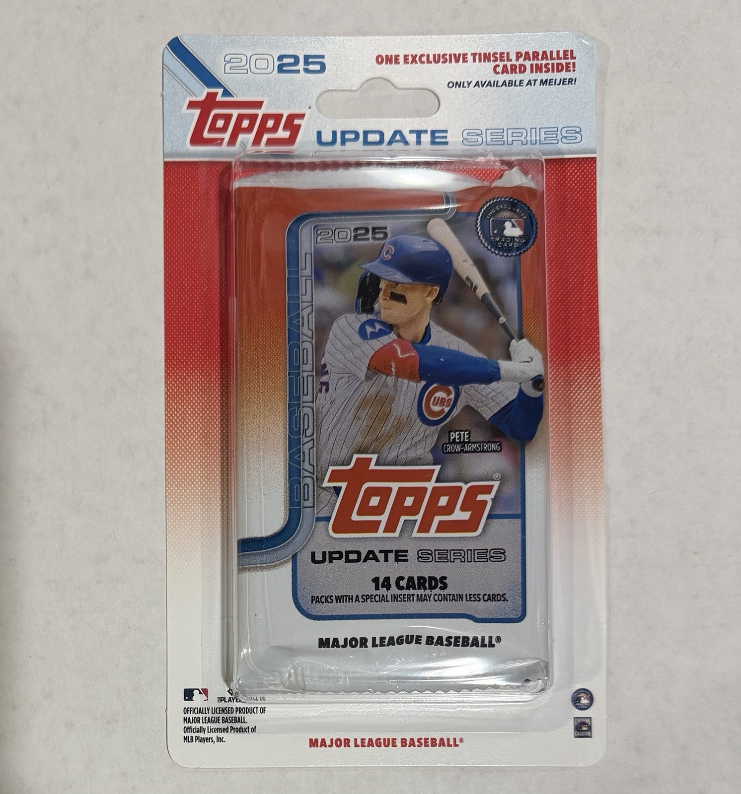 NICK KURTZ Tinsel showing on 2025 Topps Update Series Meijer Blister RC #US201