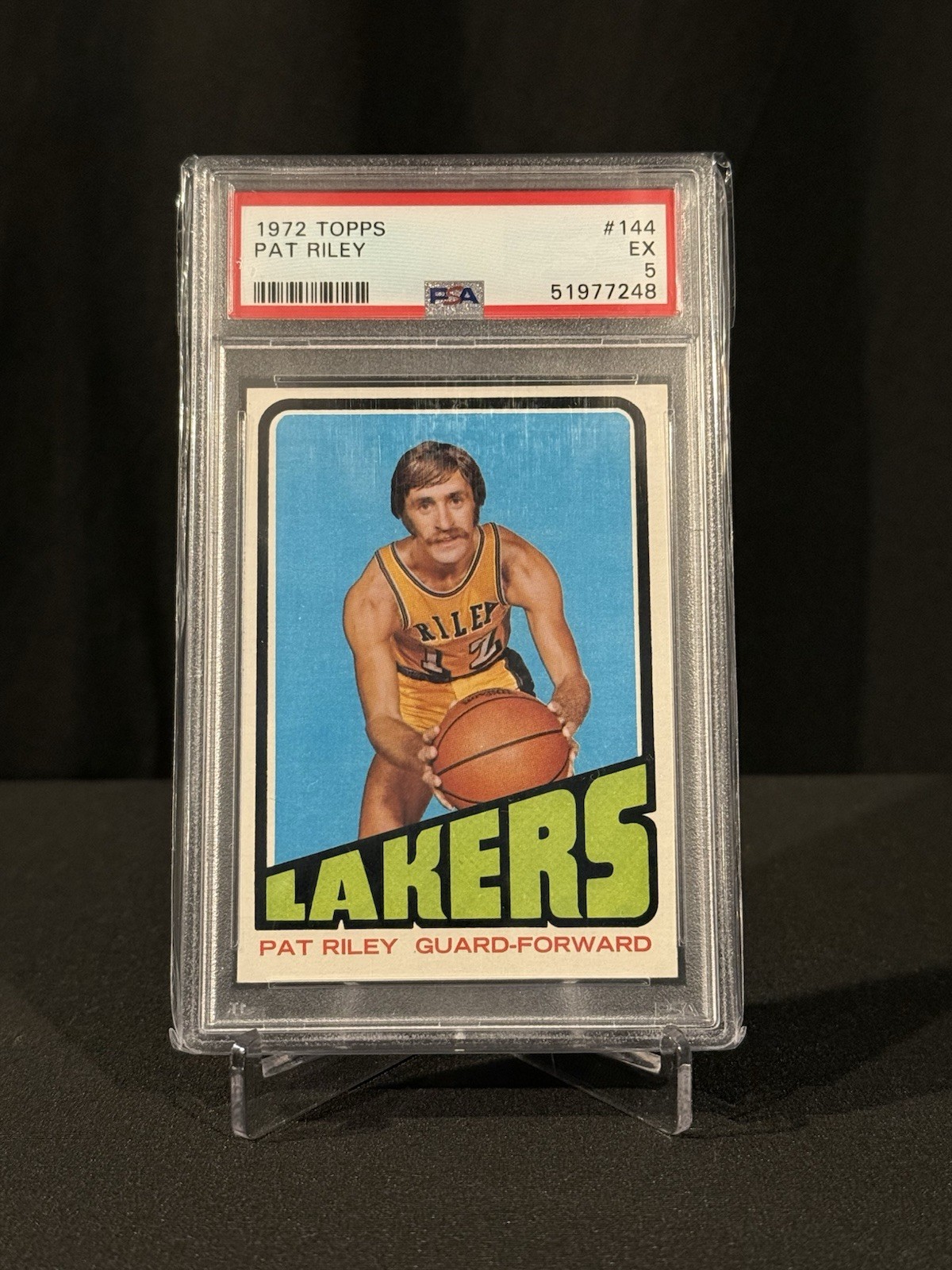 Topps 1972 Pat Riley Los Angeles Lakers #144 PSA Graded Basketball Card