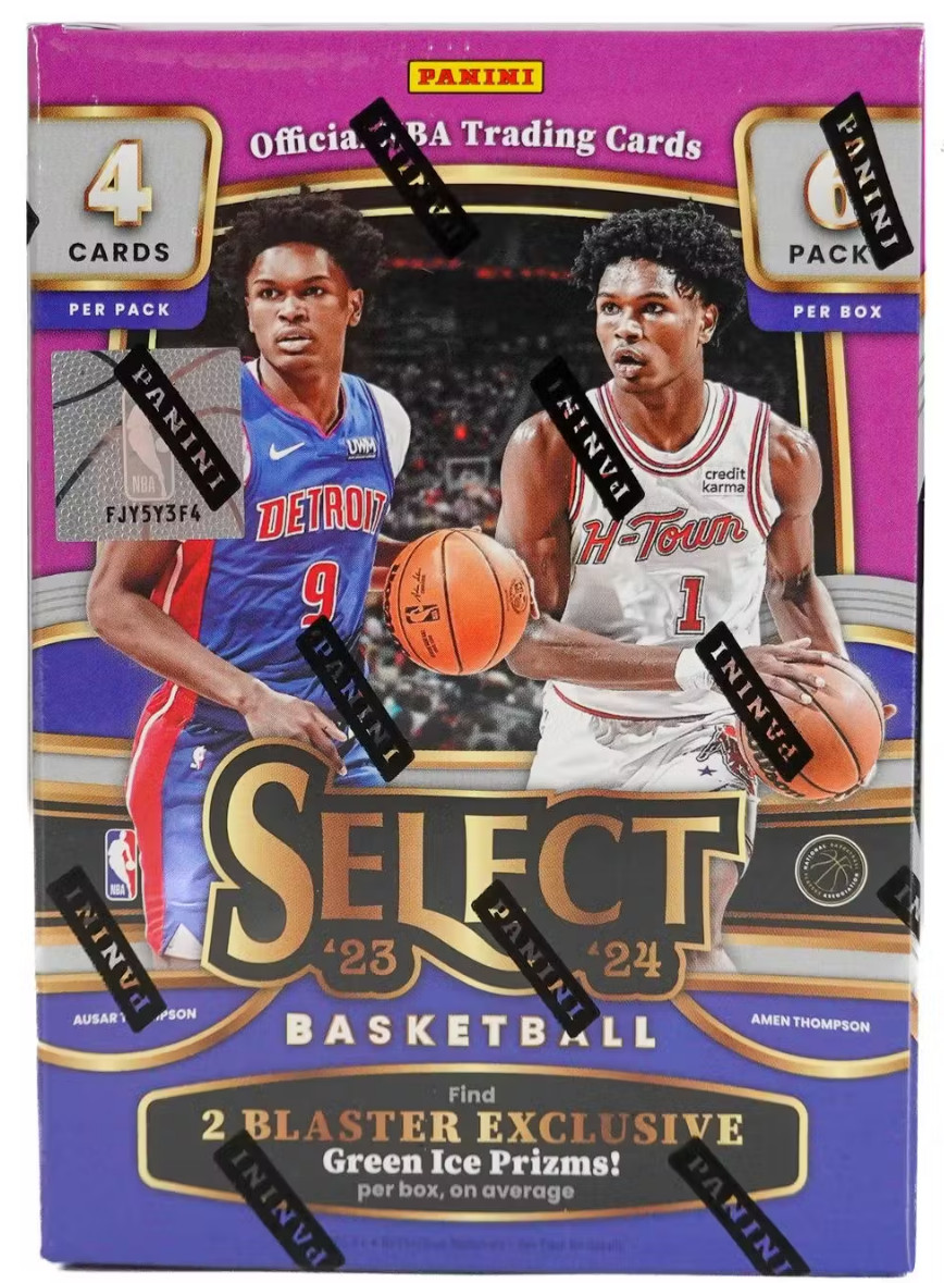 2023-24 PANINI SELECT NBA BASKETBALL 6-PACK HOBBY BLASTER BOX (GREEN PRIZMS) NEW