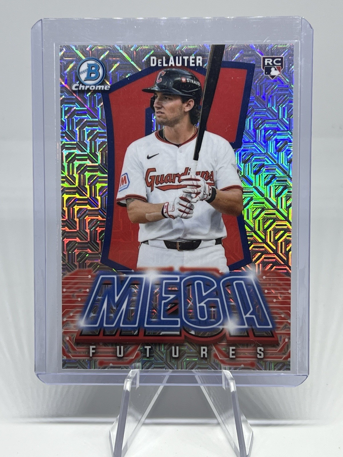 2026 Bowman Chrome Mojo Refractor Chase Delauter Mega Futures MF-5 SSP Case Hit