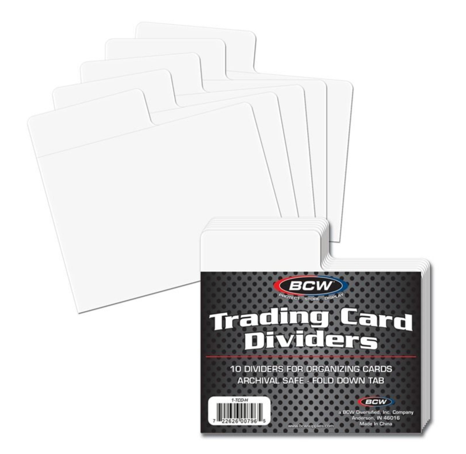 BCW Trading Card Dividers – Horizontal 10 count. – read description for shipping