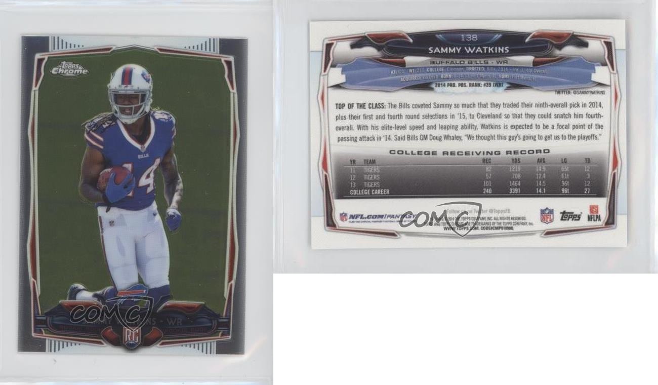 2014 Topps Chrome Mini Sammy Watkins (Standing Upright) #138 Rookie RC ic3