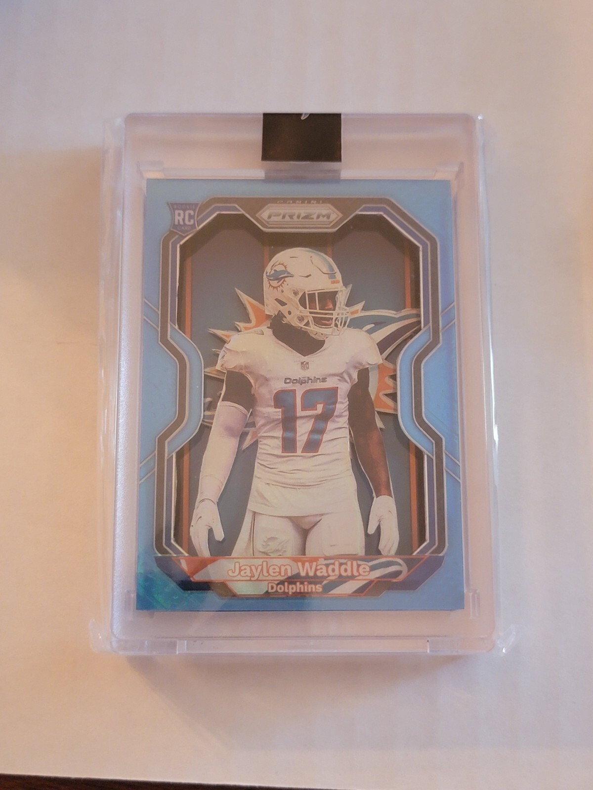 2021 Prizm Light Blue Rookie One Of One Jaylen Waddle 1/1 Custom Card RC Miami