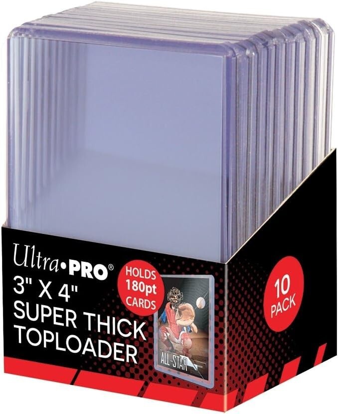 Ultra Pro 180pt Toploader NEW Top Load sealed 10 20 30 50 100 250 500 YOU PICK