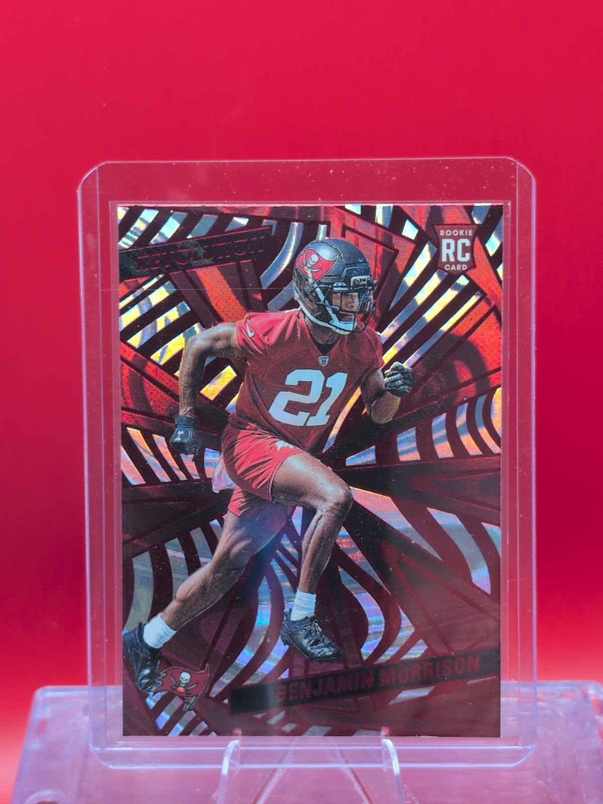 2025 Revolution Football Benjamin Morrison #204 (RC) Red Swirl Color Match 🔥🔥