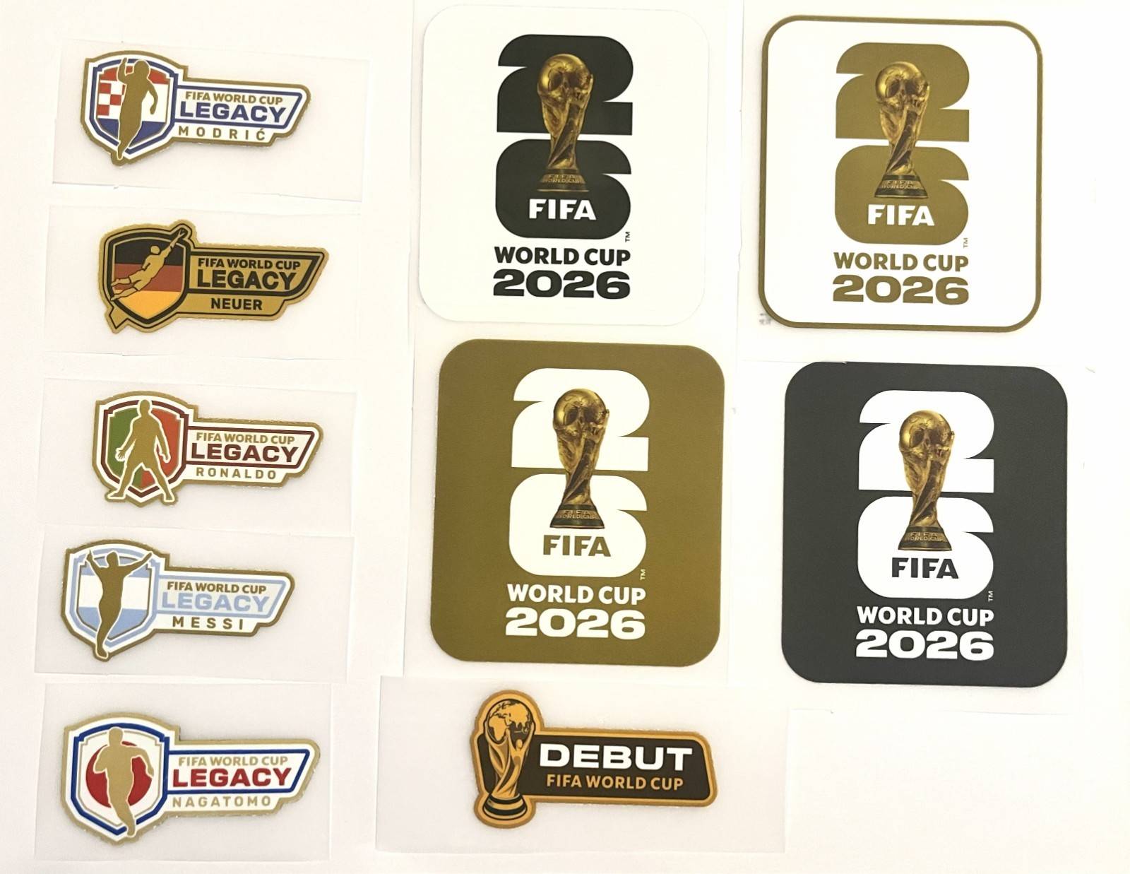Legacy World Cup Soccer Patch Badge Argentina Portugal Player Size Jersey