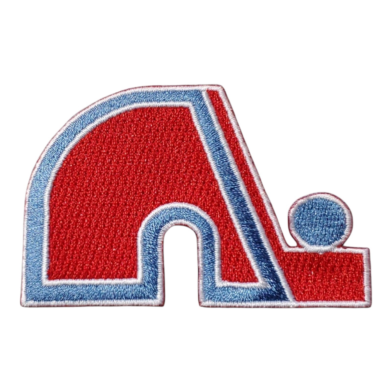 Vintage Quebec Nordiques  Logo Patch. NHL. Embroidered. Iron On. 3″x2″