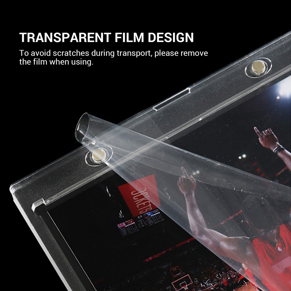 175pt Magnetic Vertical Double Booklet Card Holder One Touch Acrylic Card Case