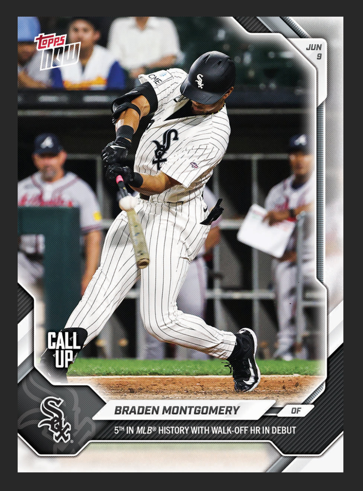 Braden Montgomery 2026 Topps NOW #311 Walk-Off HR Debut White Sox PRESALE