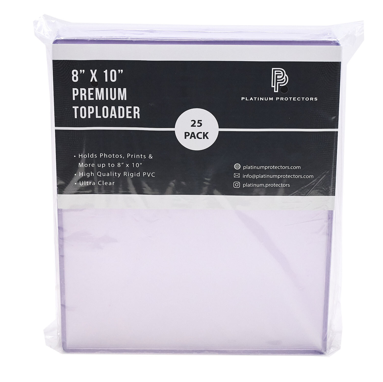 Platinum Protectors 8×10 Toploaders Premium Photo Plastic Rigid Holders Sleeves