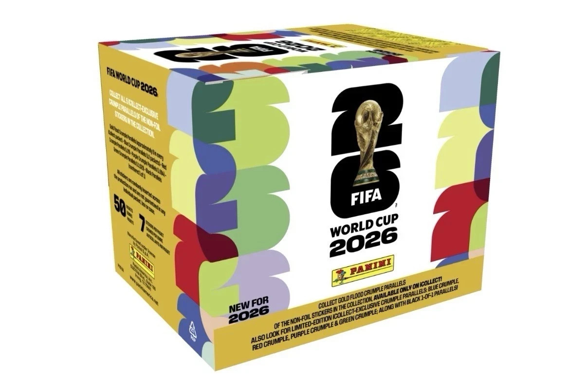 Panini FIFA World Cup 2026 Official Sticker 50-Pack Box Gold Limited -new2026