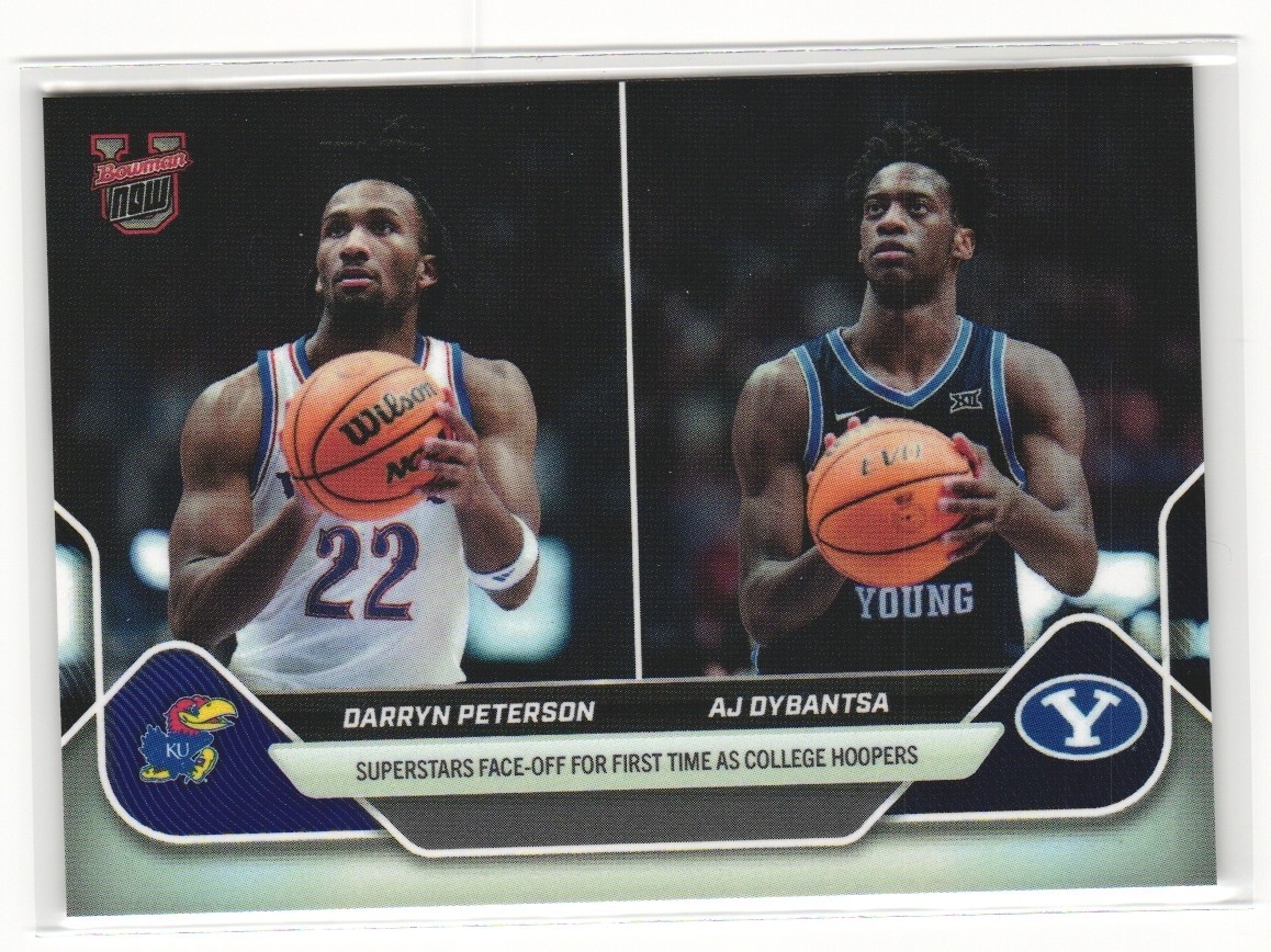 Darryn Peterson AJ Dybantsa 2025-26 Bowman U NOW Basketball #65 – Kansas BYU