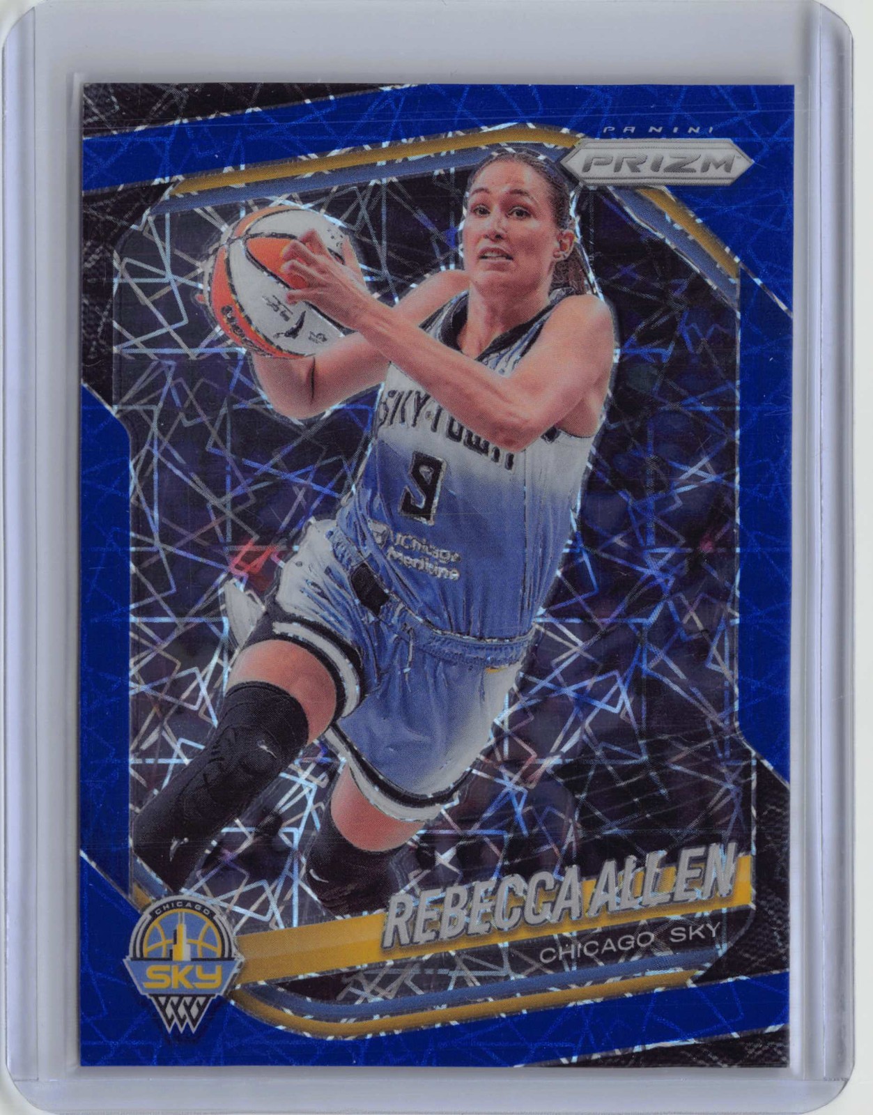 2025 Panini Prizm WNBA #67 Rebecca Allen Blue Velocity Prizms