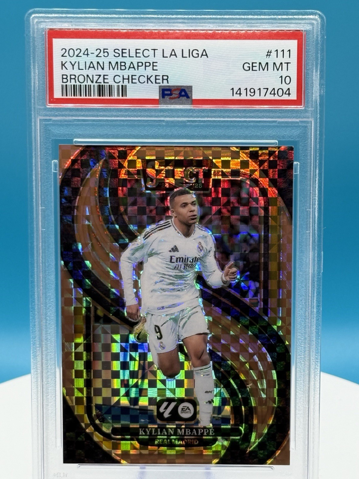 Panini 2024-25 Select La Liga Mezzanine Mbappé #111 Bronze Checker /59 PSA 10