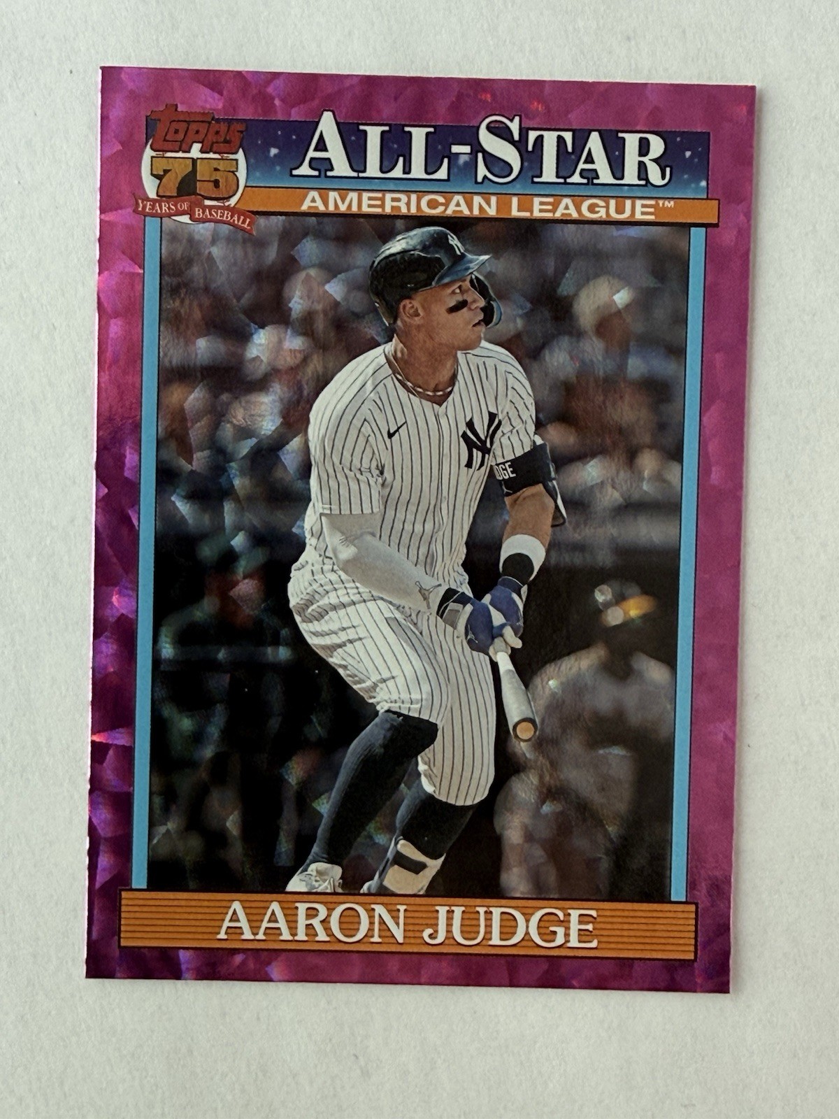 2026 Topps Series 2 Aaron Judge Pink 1991 All-Star Crackle Foil #91AS-1