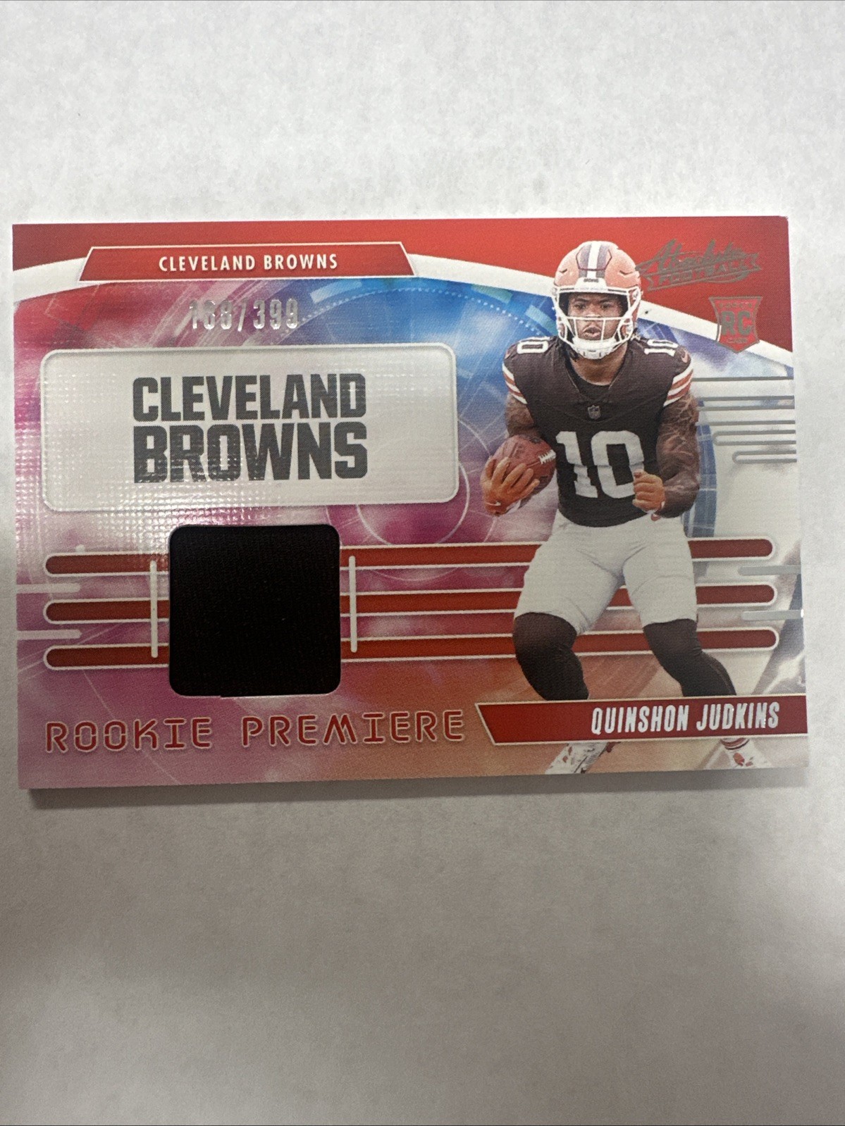 2025 Panini Absolute – Rookie Premiere Materials Quinshon Judkins #RPM-QJS /399