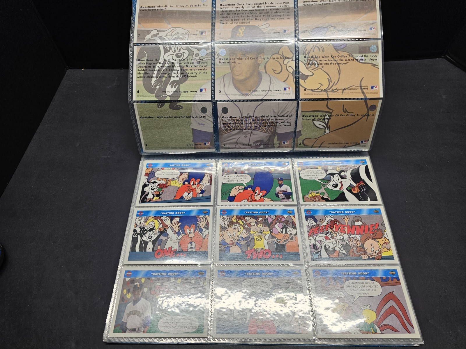 1992 Upper Deck Comic Ball 3 Card Set With Collectors Album