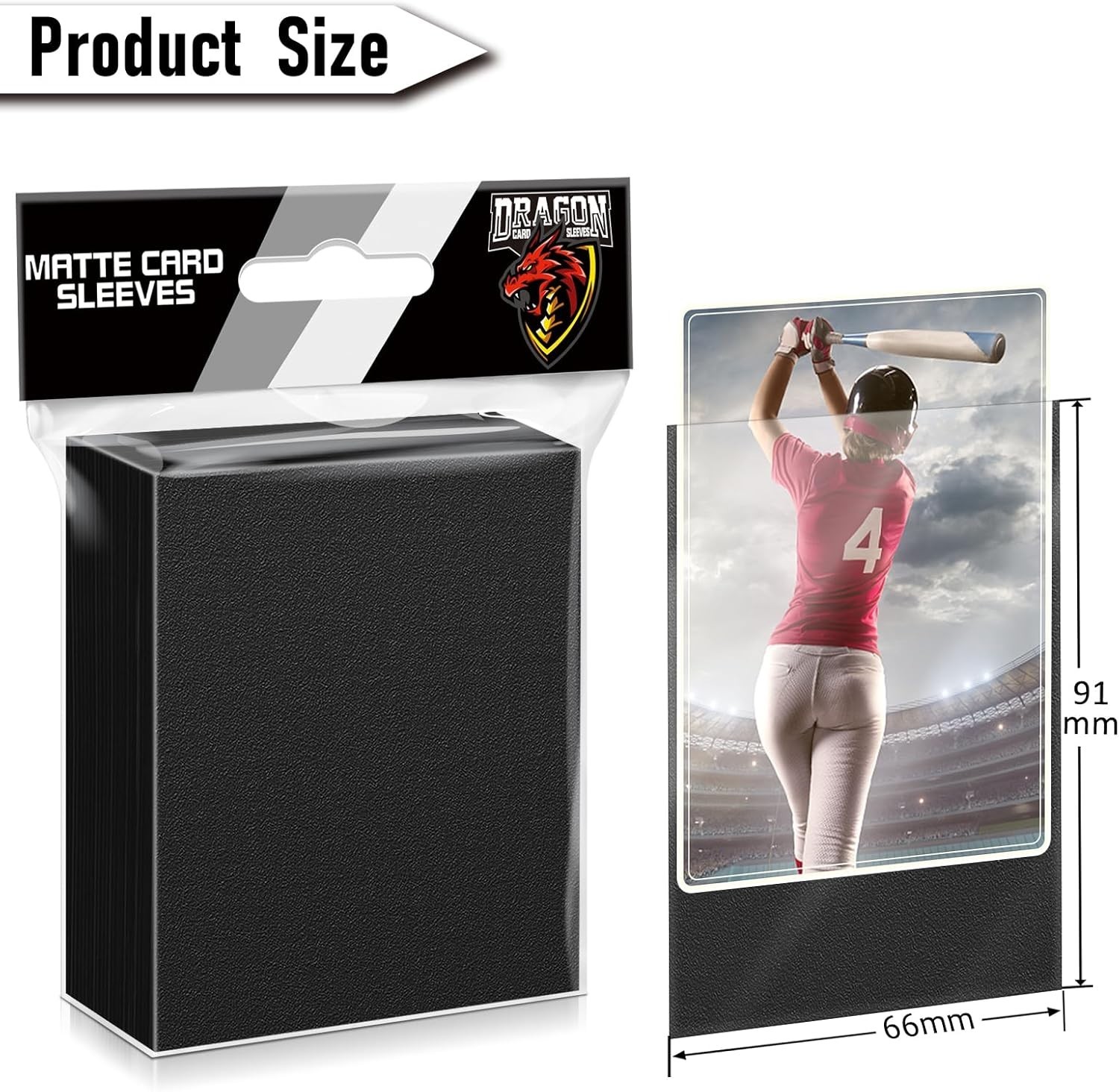 Ultimate 1000 Pcs Matte Card Sleeves for Sports Cards & Trading Card Collectors