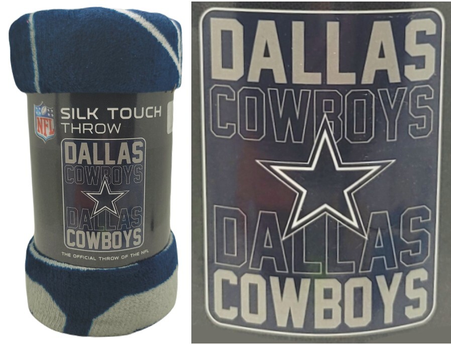 Dallas Cowboys New Silk Touch Super Soft 45X60 Plush Raschel Blanket Throw