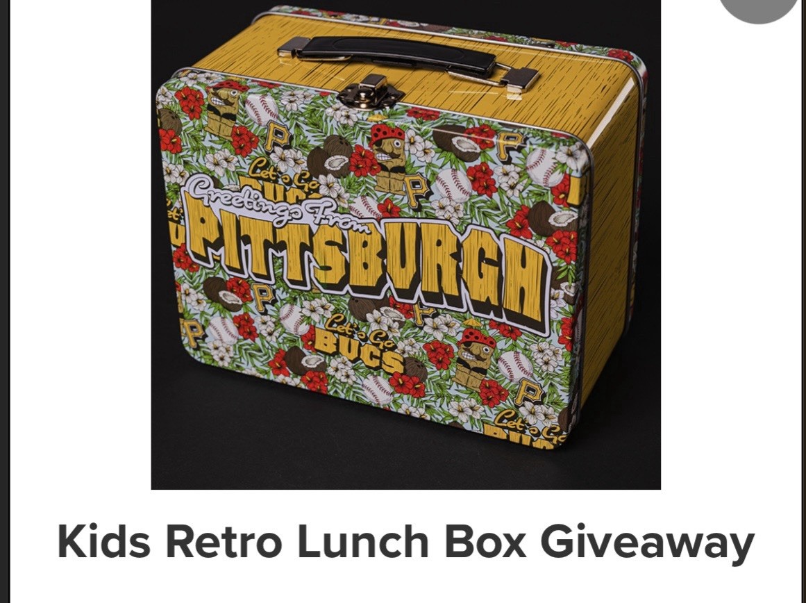 Pittsburgh Pirates Luau Tiki Hawaiian Lunch Box SGA 6-14-26 Brand New