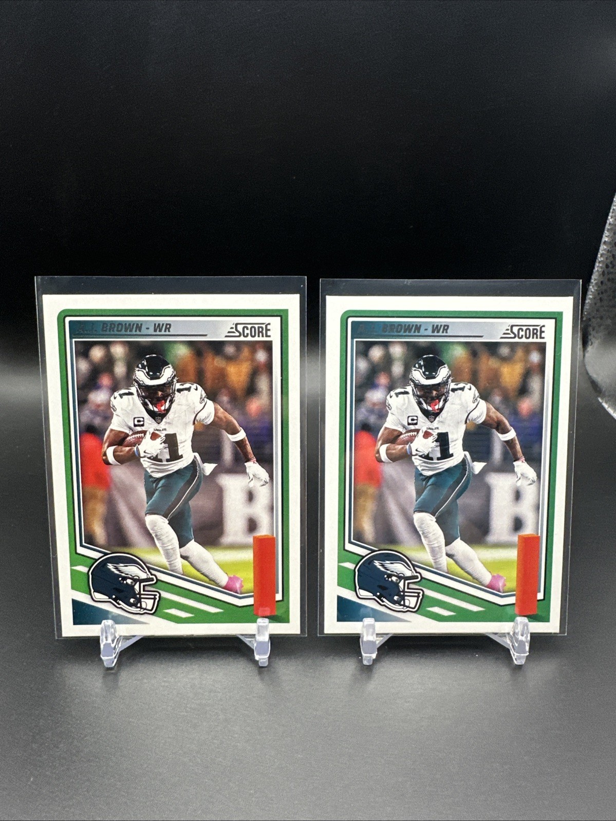 2025 Panini Score Football 1 A.J. Brown, Philadelphia Eagles (2) Cards