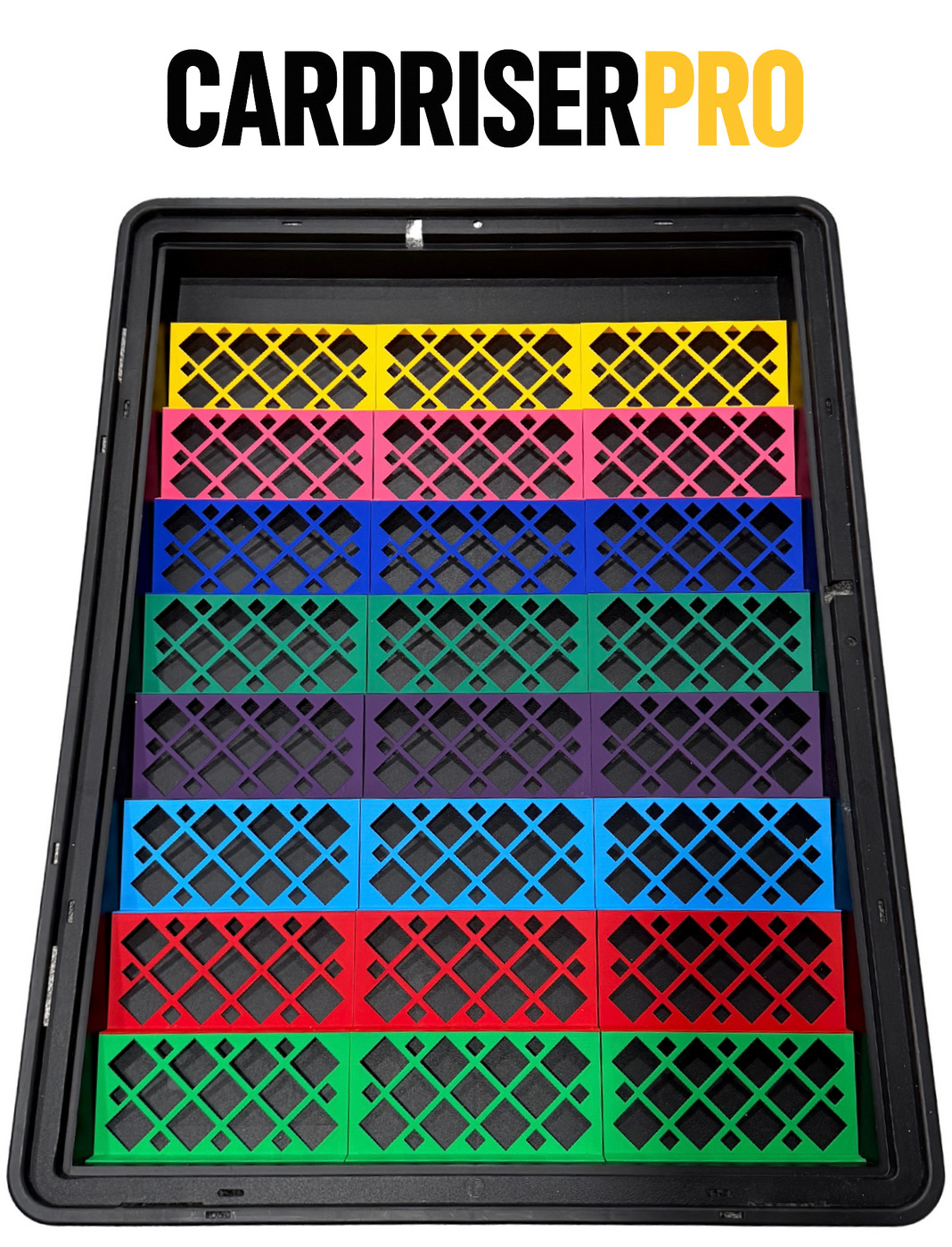 Display Case Card Riser Stands – Zion Case – Choose from 10 COLORS! MIX + MATCH!