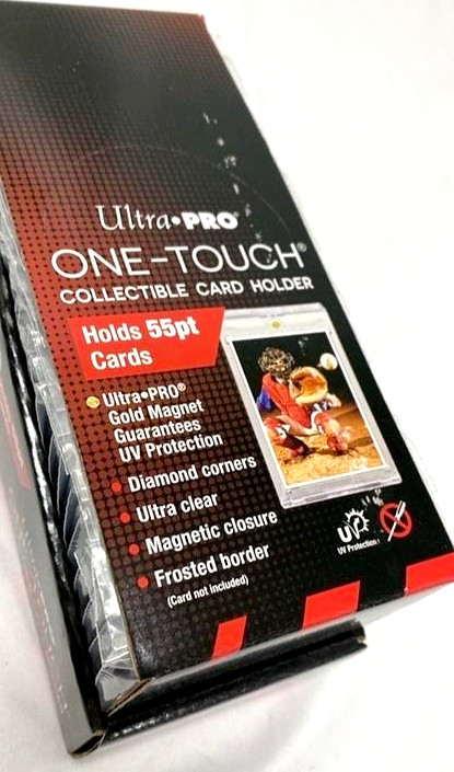 25-PACK Ultra Pro One-Touch Magnetic 55pt Trading Card Holder 81909-UV ccg mtg