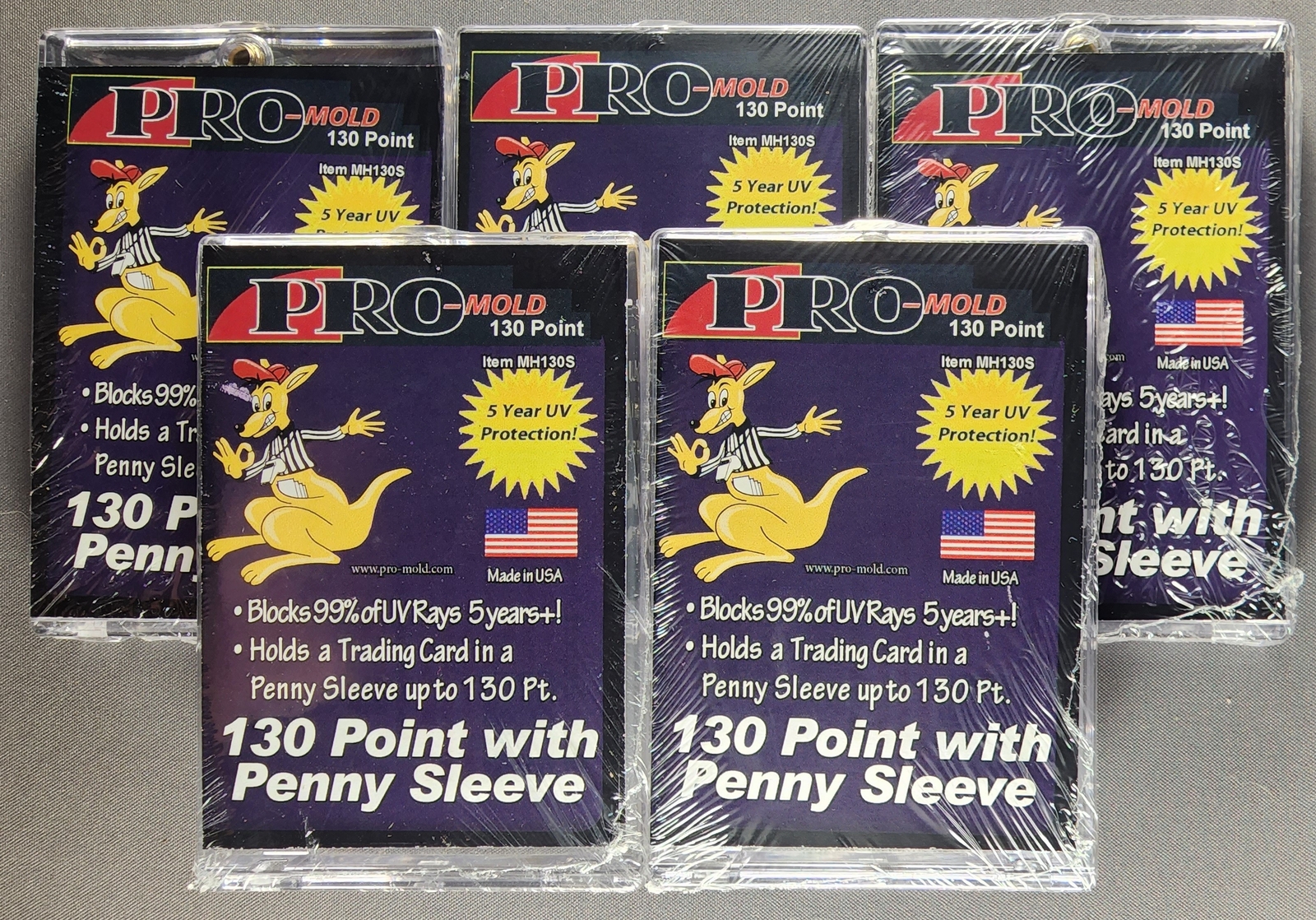 5x Pro Mold MH130S 1st Gen w/ Sleeve 130pt Magnetic Card Holder One Touch
