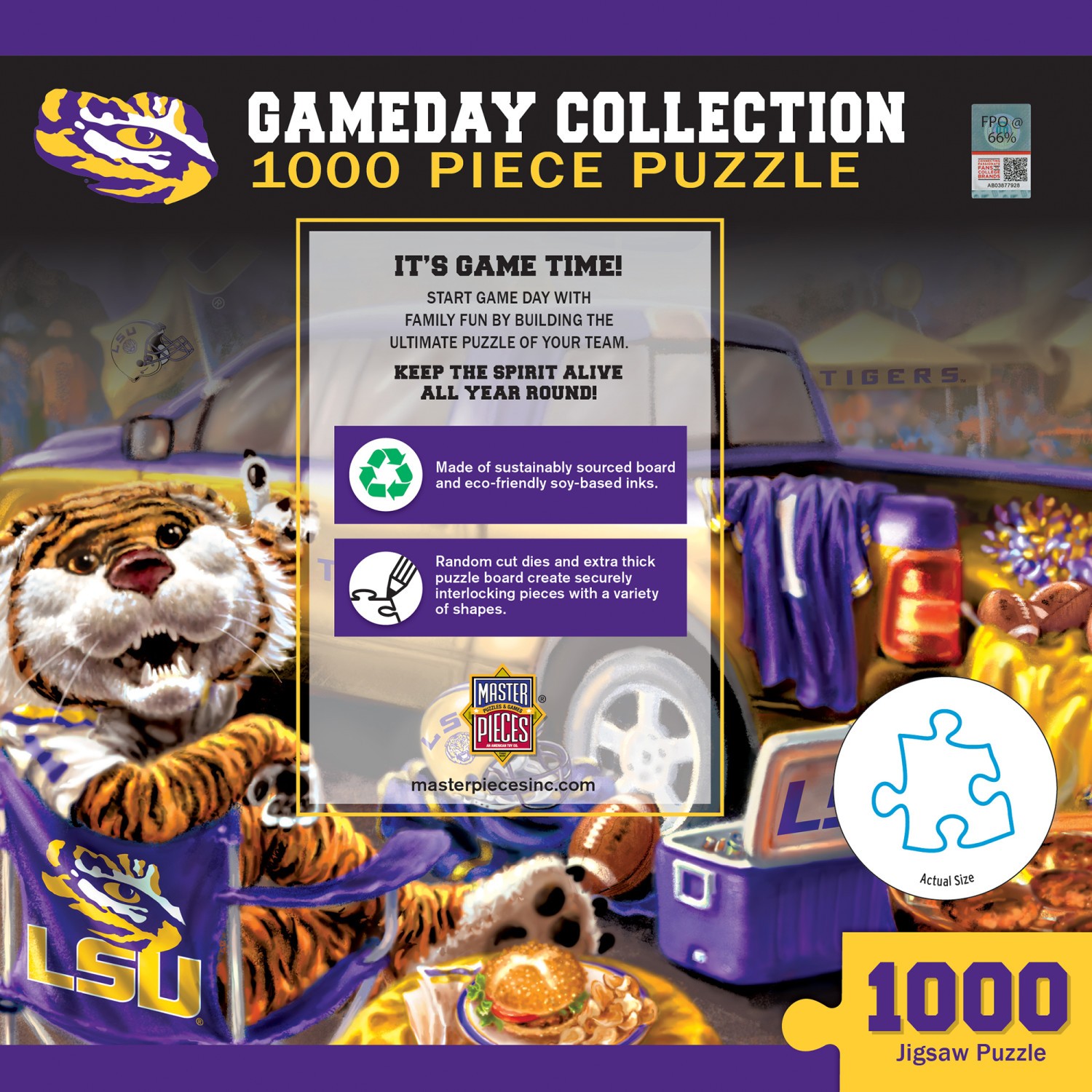 MasterPieces – LSU Tigers – NCAA Gameday 1000 Piece Jigsaw Puzzle