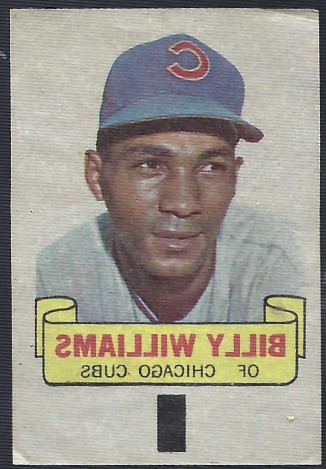 1966 Topps Rub-Offs Billy Williams Cubs Ex-Mint to NM