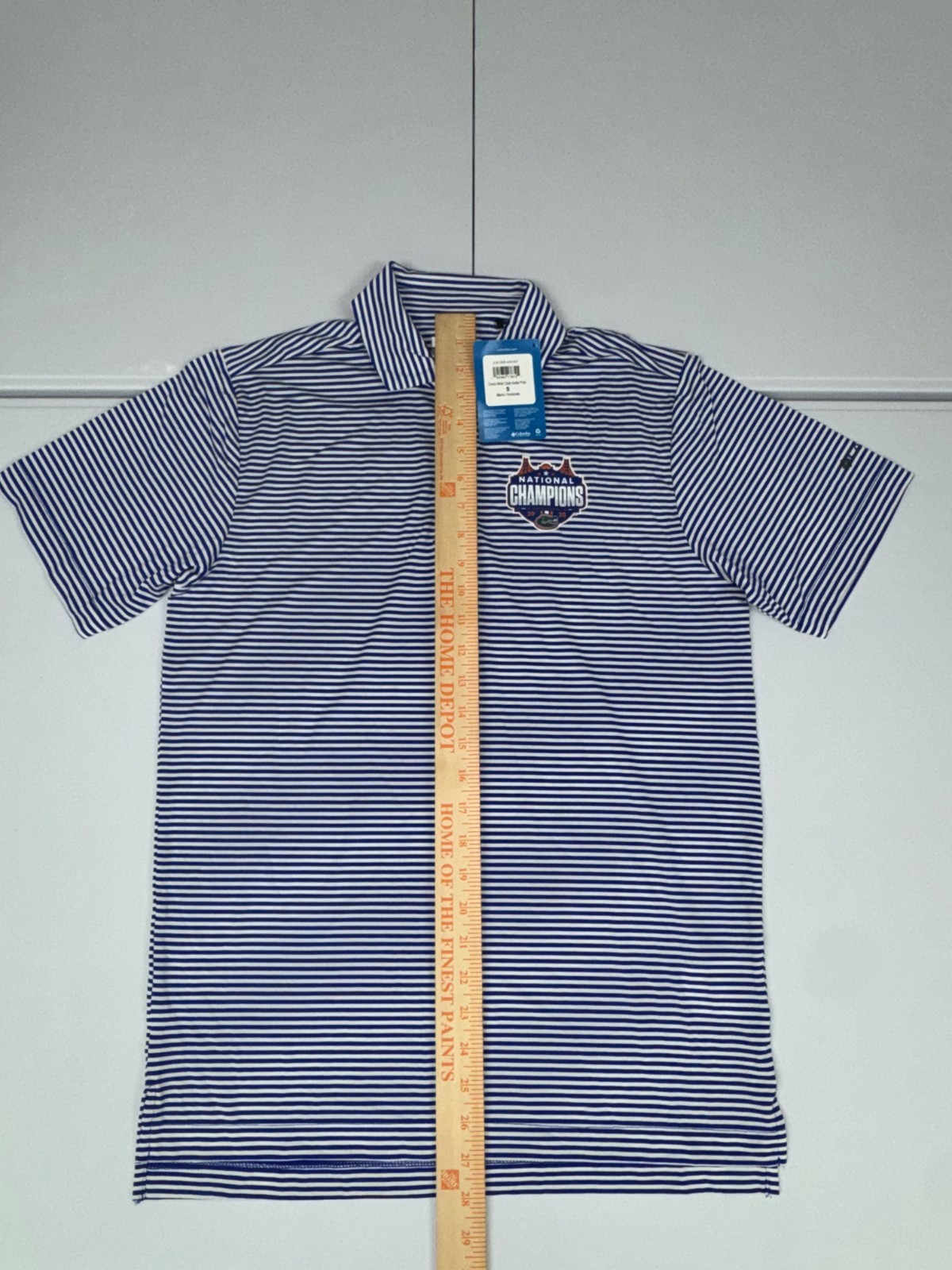 Columbia Golf Florida Gators Men’s Blue Polo Shirt National Champs Pick Size NWT