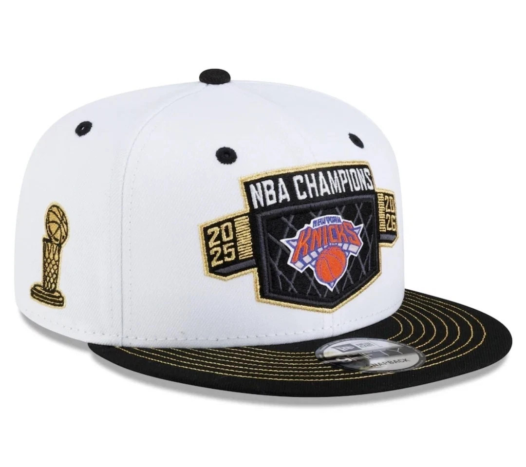 New York Knicks 2026 NBA Finals Champions Locker Room Snapback Hat ONESIZE