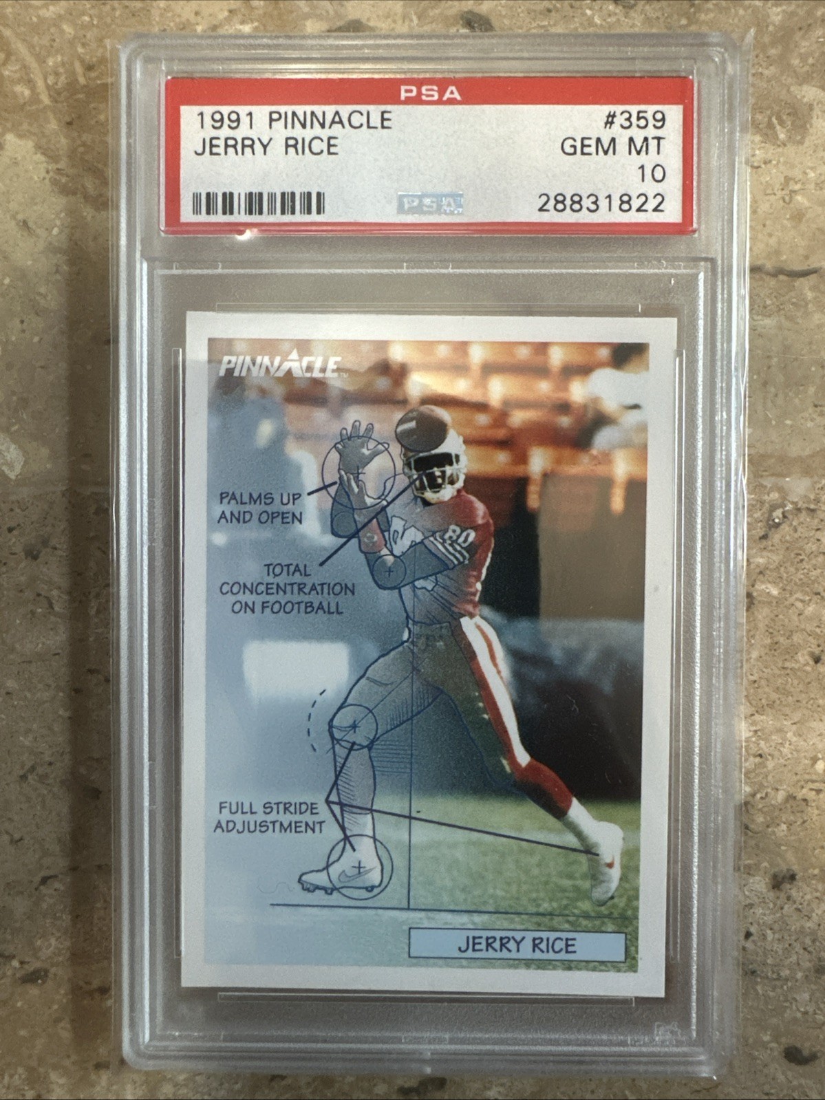 Jerry Rice #359 1991 Pinnacle Football 49ers HOF PSA 10
