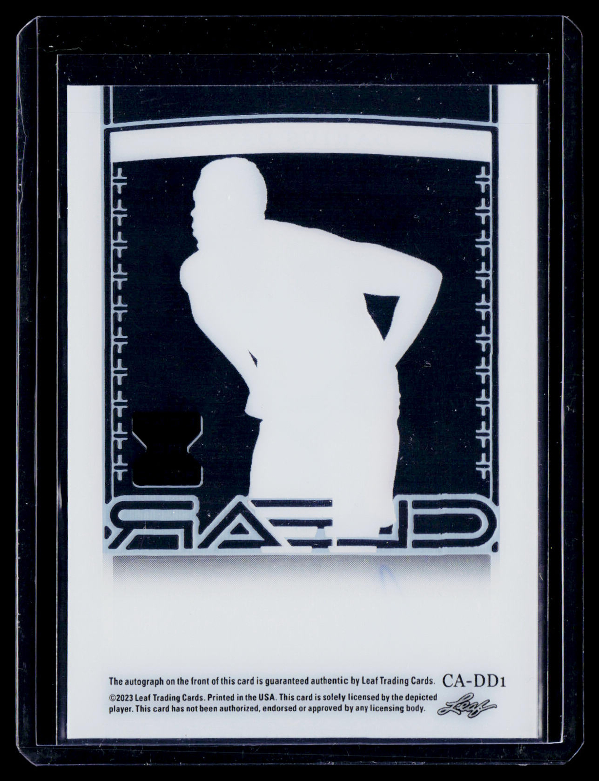 2023 Leaf Trinity – Clear Auto Blue #CA-DD1 Darius Days 19/30