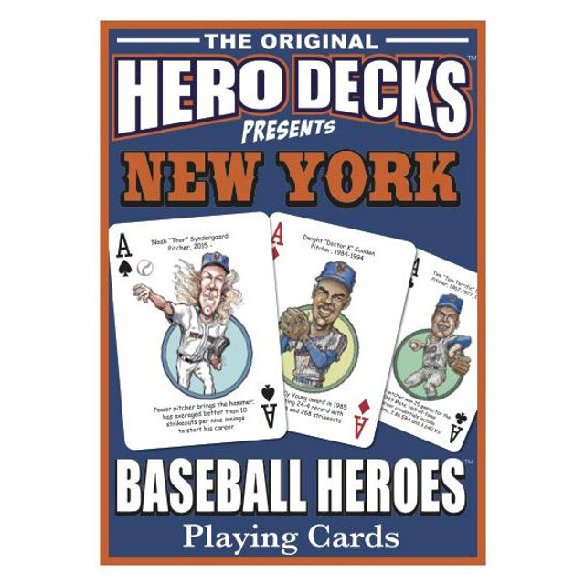 MLB Baseball Hero Decks Caricature 52 Playing Cards rare custom Parody art