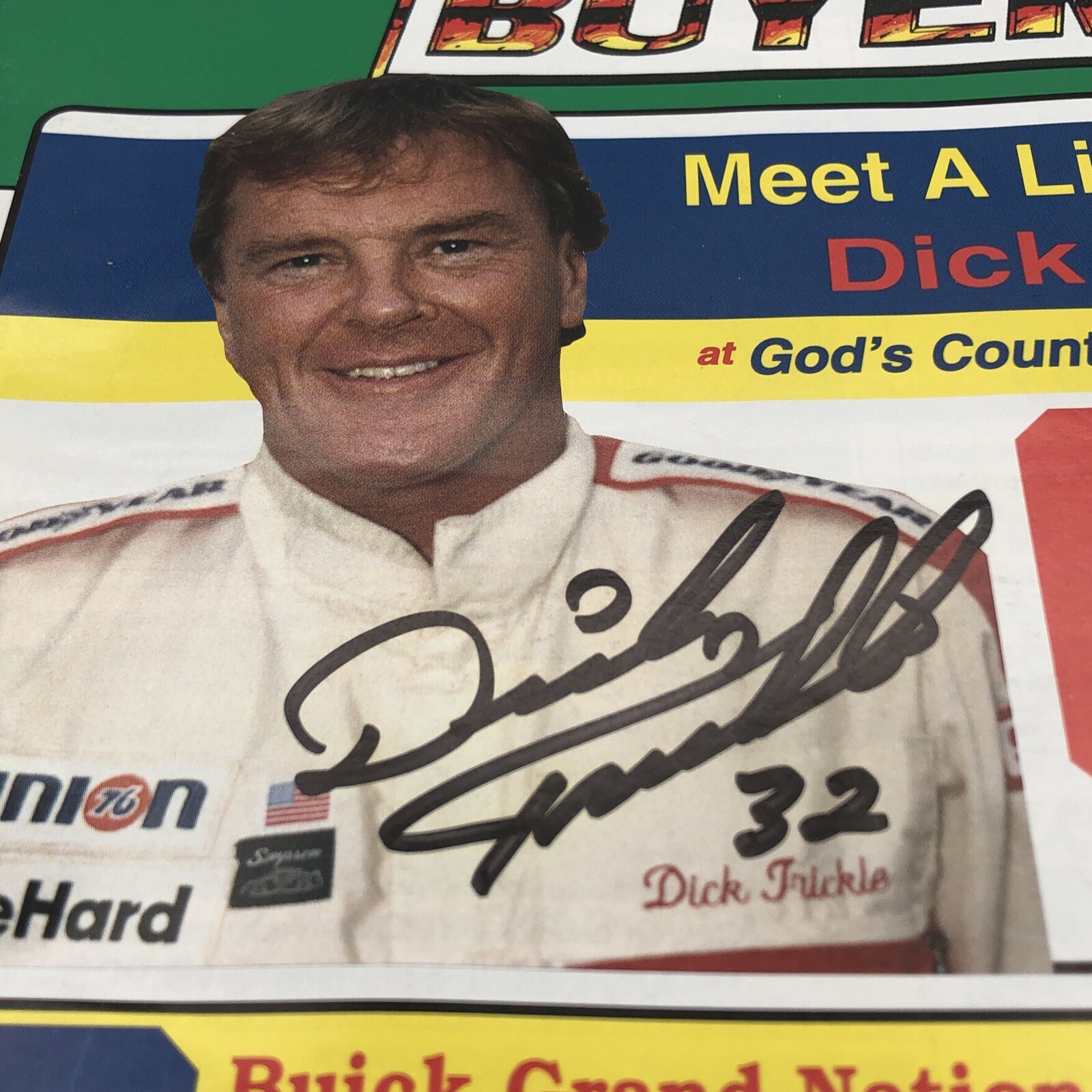 Dick Trickle #32 Autograph Signed Auto Buyer Magazine Nascar Artgo