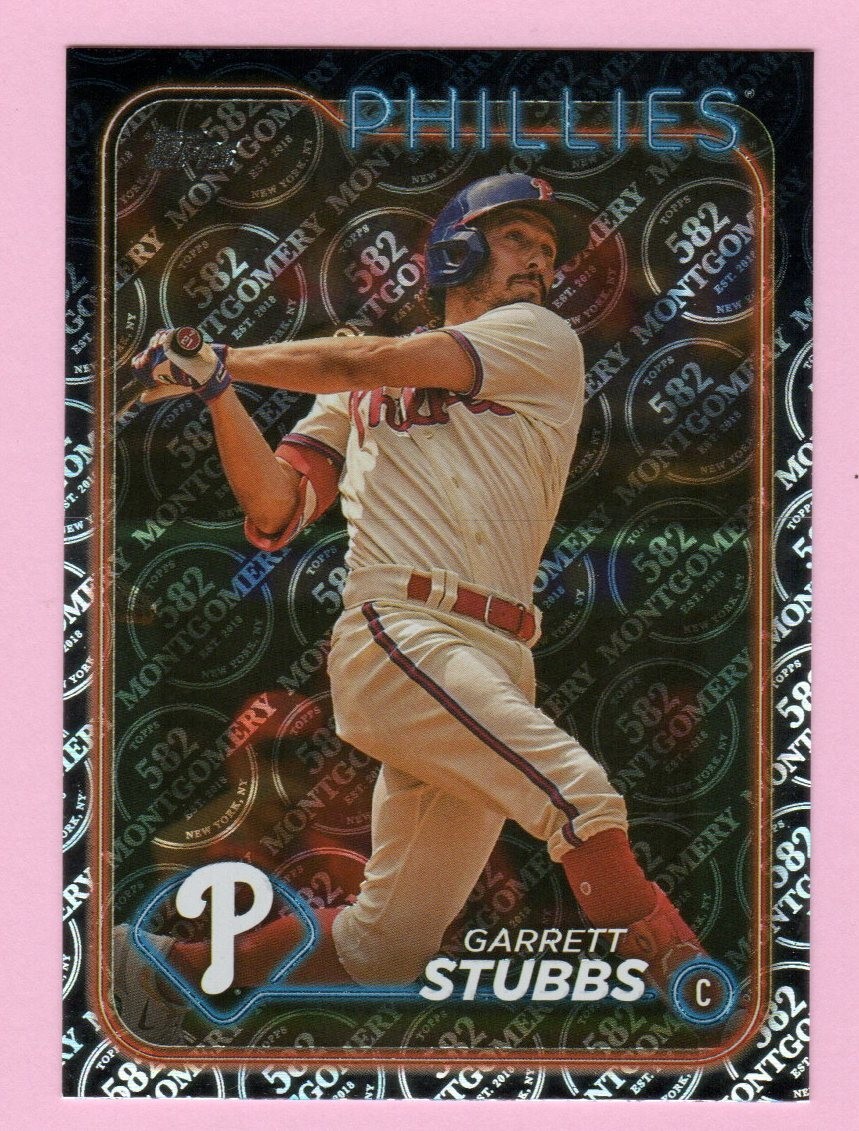 2024 Topps 582 Montgomery Club #409 Garrett Stubbs Philadelphia Phillies