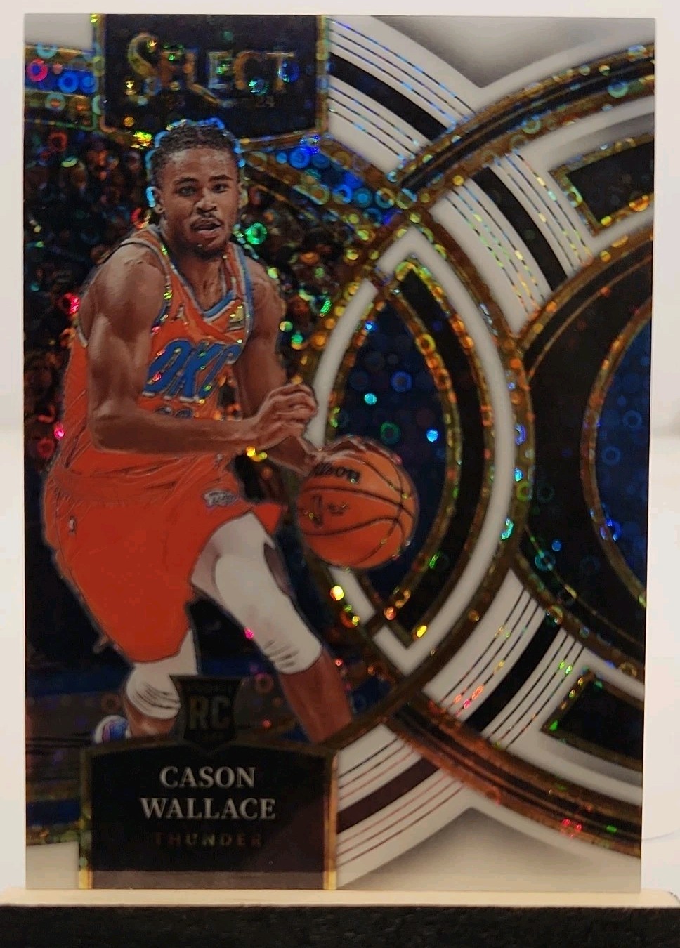 2023-24 Panini Select – Premier Level Cason Wallace #103 White Disco Prizm…