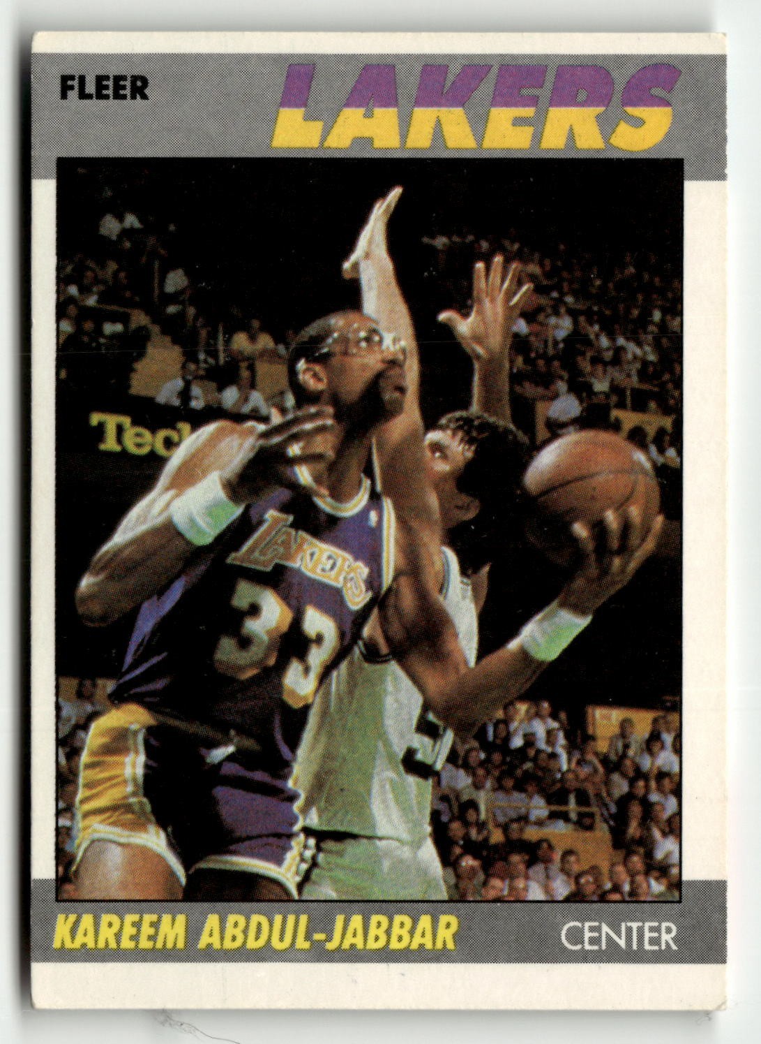 1987 FLEER KAREEM ABDUL-JABBAR LOS ANGELES LAKERS BGR A