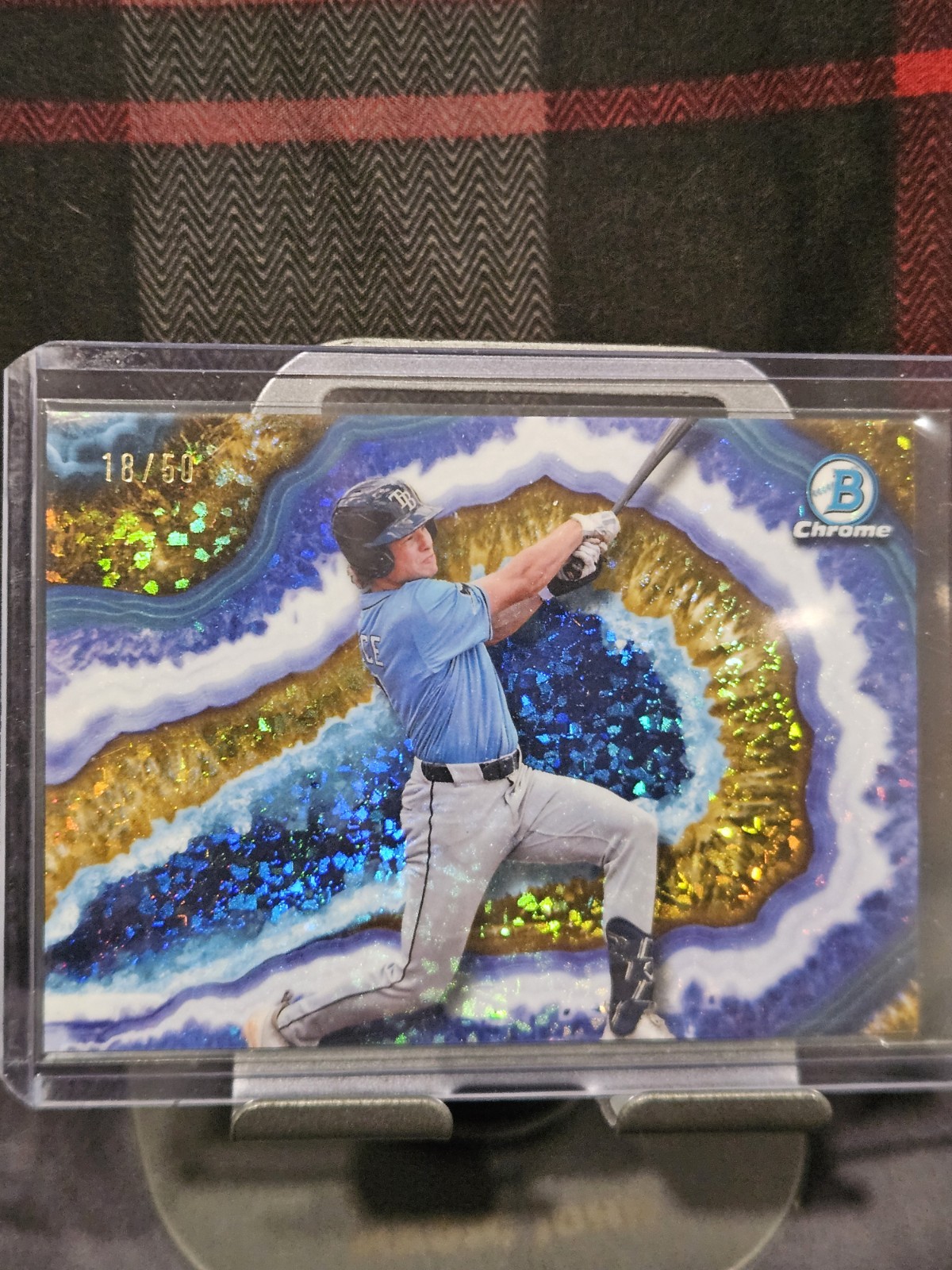 2026 Bowman Chrome Prospects Daniel Pierce Crystallized Gold /50 BWC-10 TB Rays