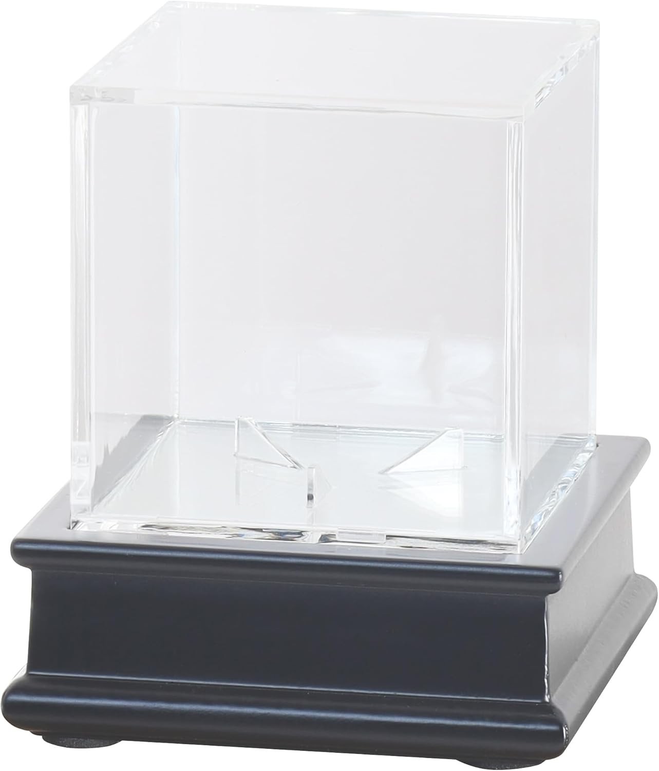 Wooden Baseball Display Case High Protection UV Acrylic Signed Ball Stand
