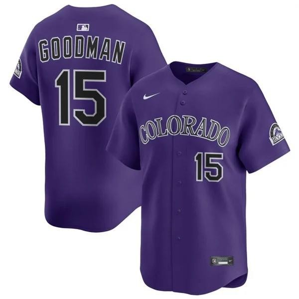 Hunter Goodman Rockies All Stitched Jersey