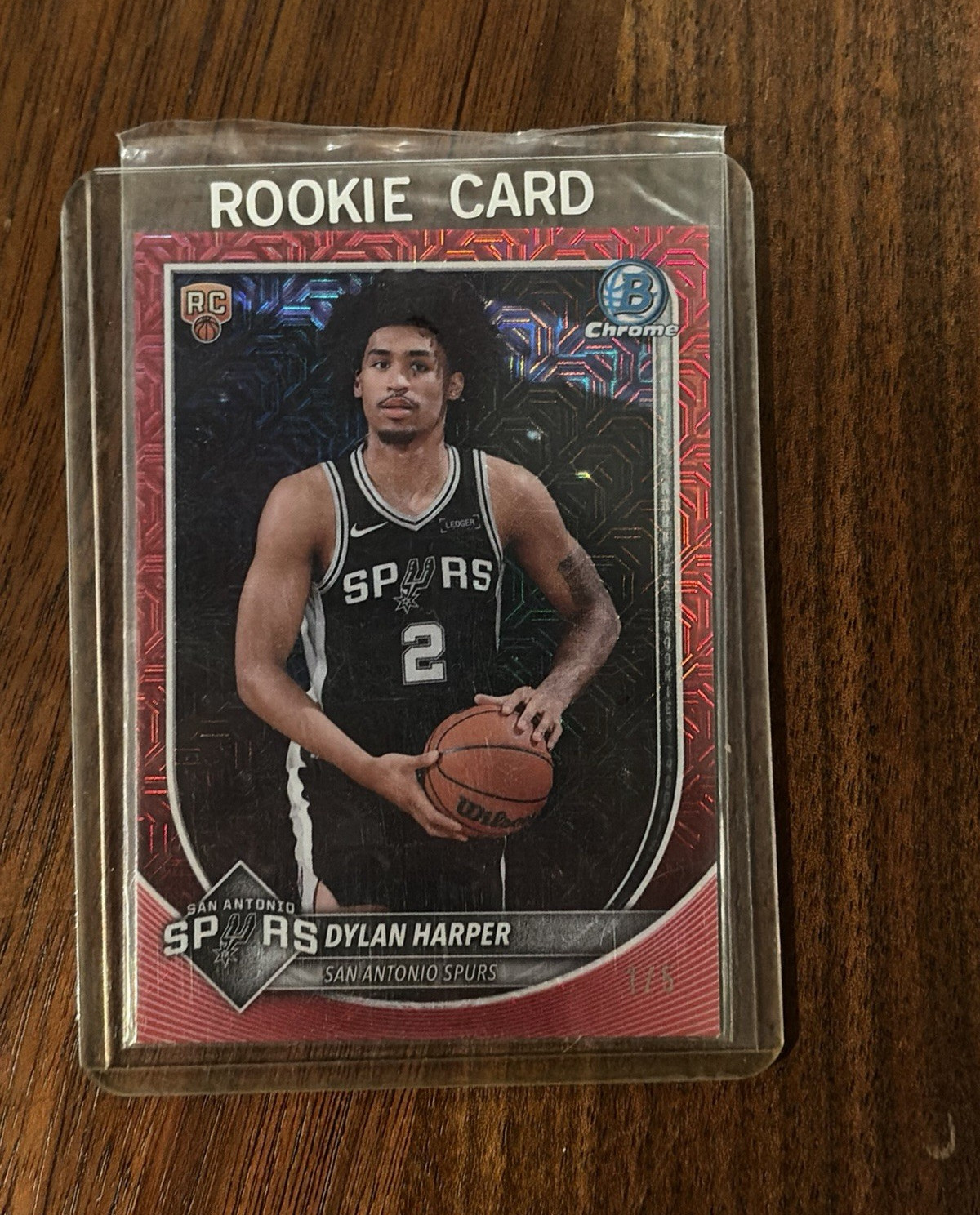 ONE OF FIVE!!!Topps 2025-26 Bowman Dylan Harper BCV-2 Chrome Rookie card