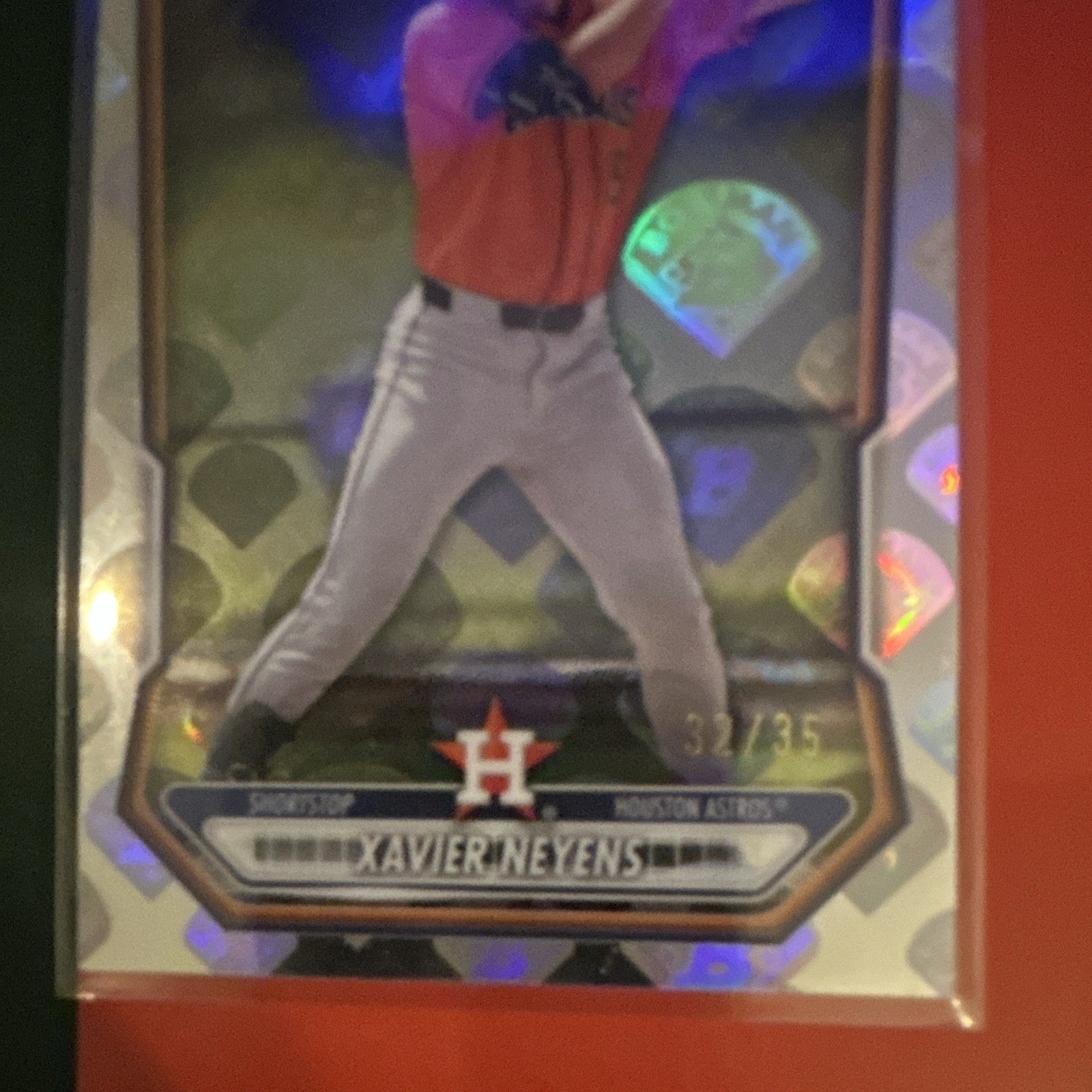 Xavier Neyens 2025 Bowman Draft Chrome Bowmanfractor #BDC-2 /35 Astros. 31/35