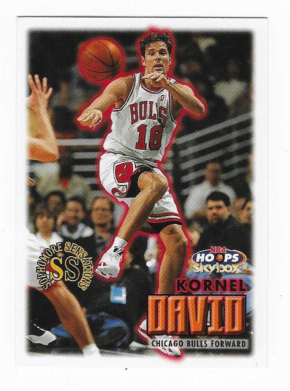 1999-00 Skybox NBA Hoops Kornel David Chicago Bulls Basketball Card #12