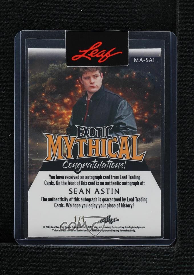 2024 Leaf Exotic Mythical Cyclops Donut Circles 1/1 Sean Astin #MA-SA1 Auto s5j