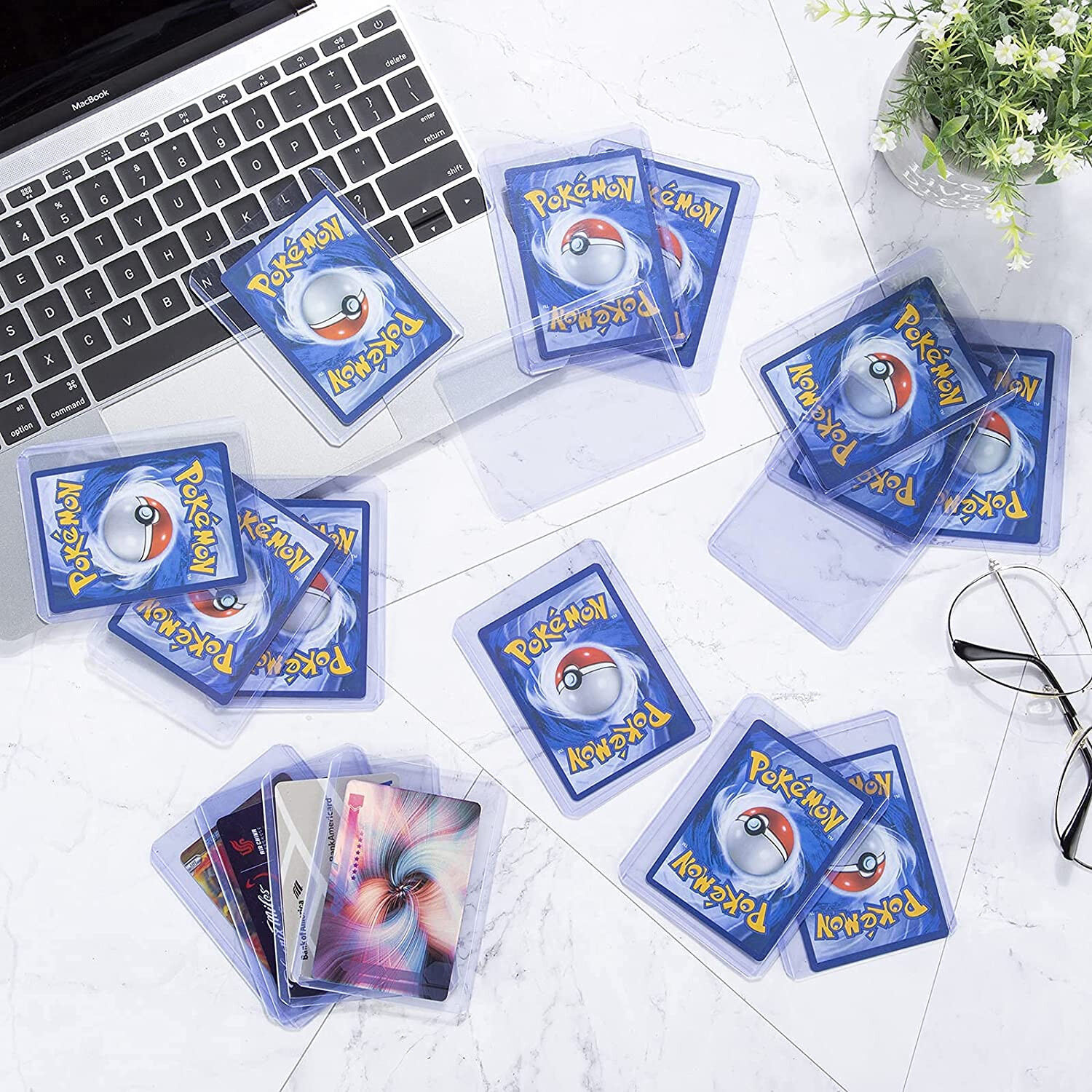Hexville Toploaders Top Loader Card Sleeves for Sports/Trading – 3x4in 25/Pack