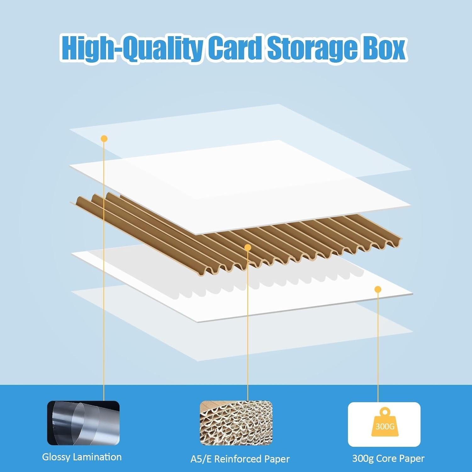Large Capacity Cardboard Card Boxes