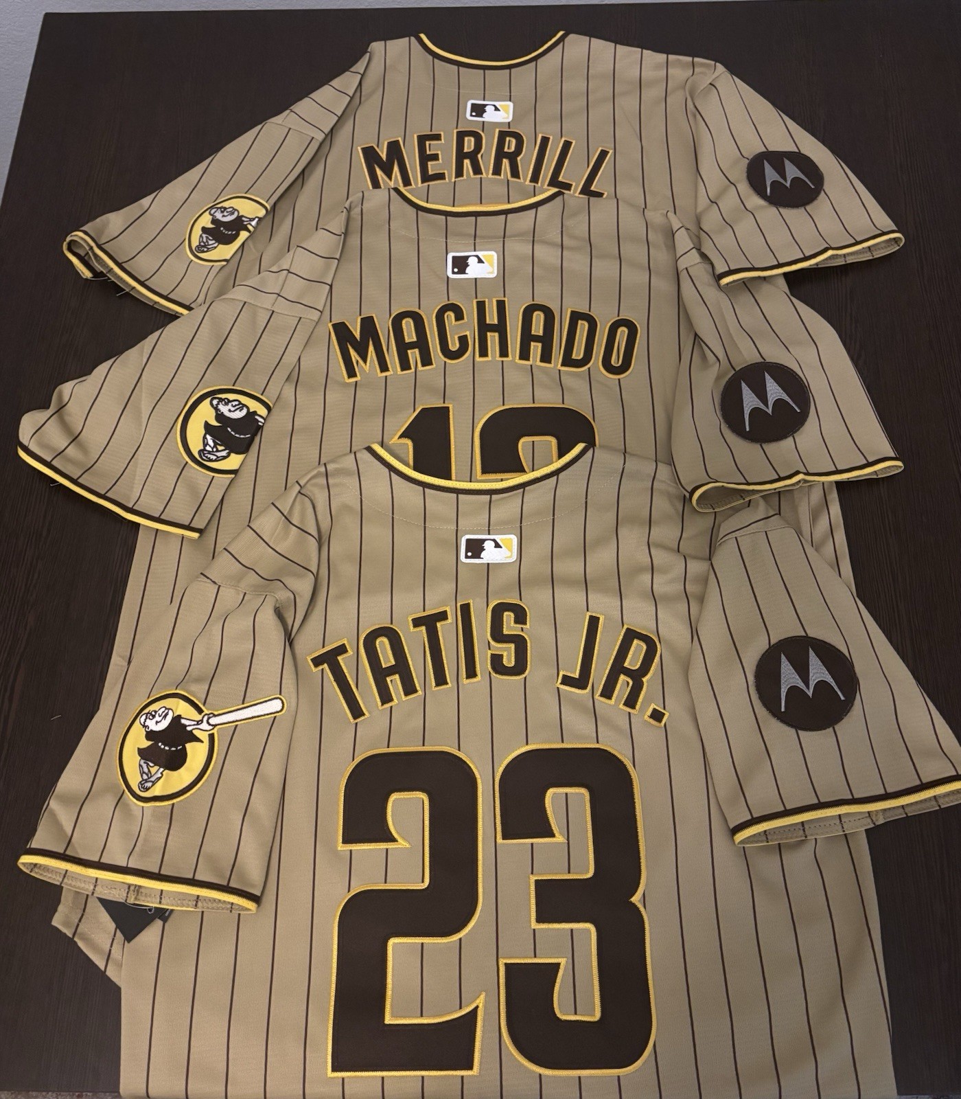 Machado/Tatis Jr./ Merrill SD Padres Jerseys! SAME DAY SHIPPING!