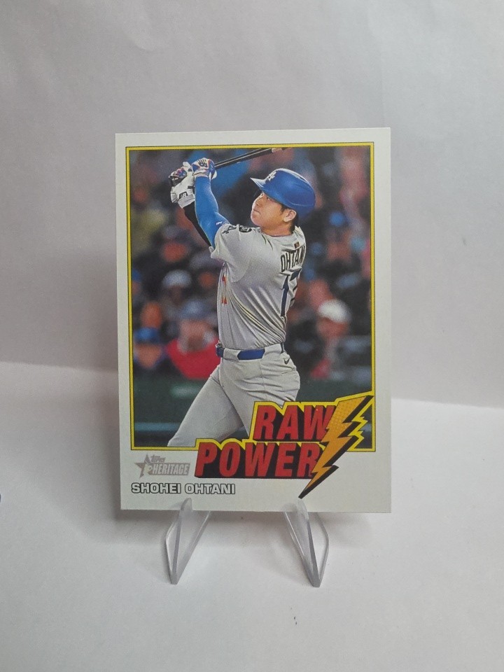2026 Topps Heritage Shohei Ohtani RAW POWER Insert #RP-SO Dodgers